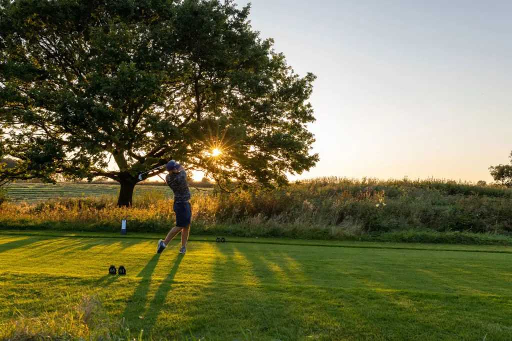 Golfspelare på Varbergs golfklubb