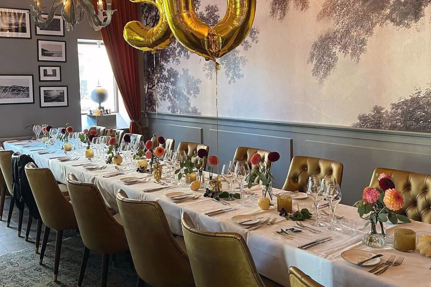 festdukning i chambre separee på varbergs stadshotell