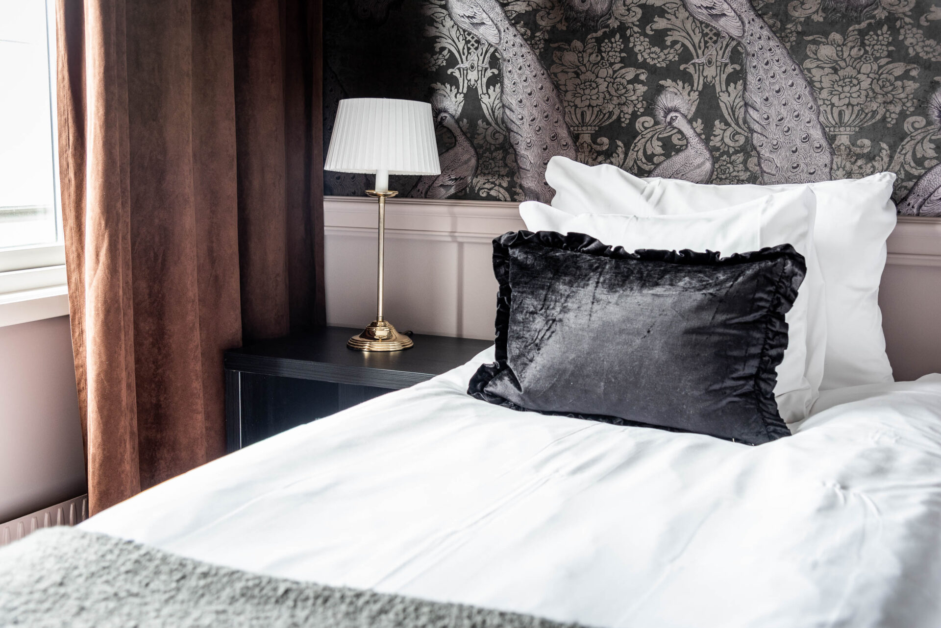 Classic hotel room at Varbergs Stadshotell