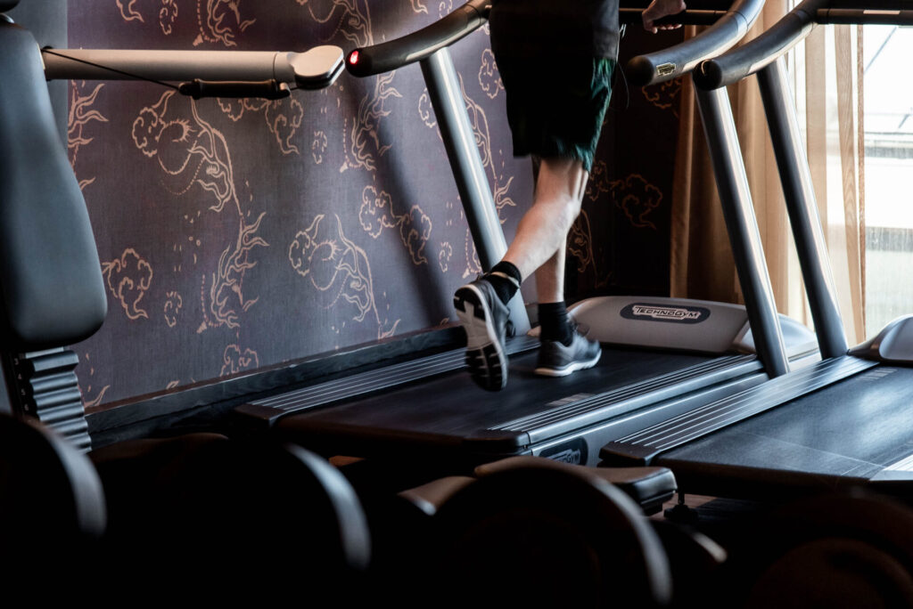 Löpband på gym Varbergs Stadshotell & Asia Spa