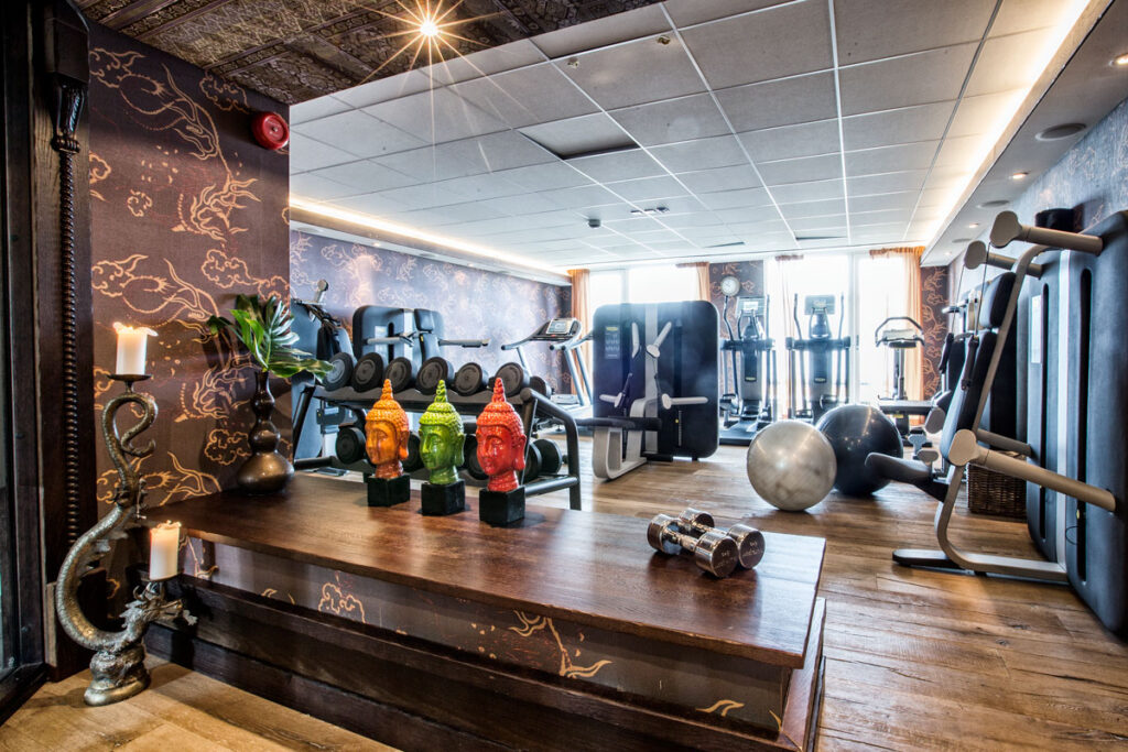Gym på Varbergs Stadshotell & Asia Spa