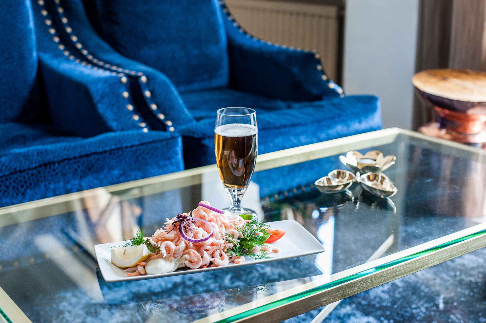 räksmörgås på bistromeny