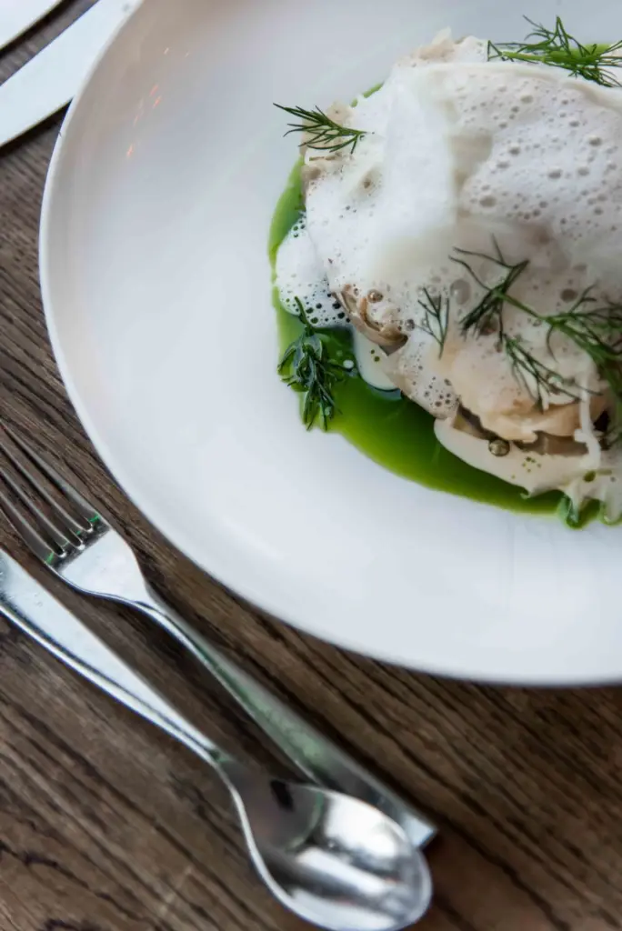 varmrätt torsk på a la cartemeny