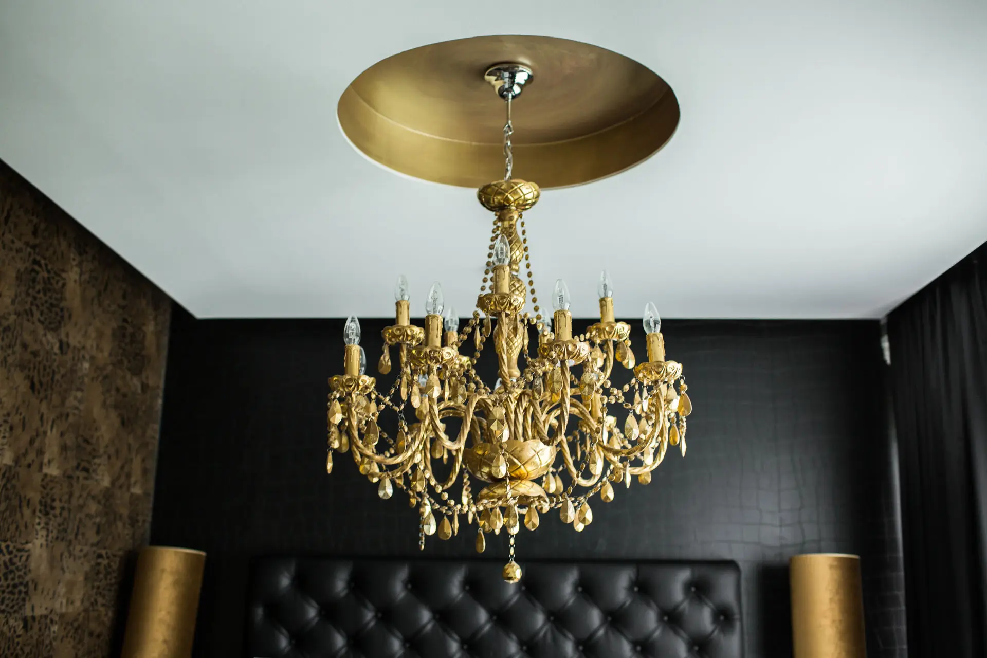 Ljuskrona i Boutique svit på Varbergs Stadshotell