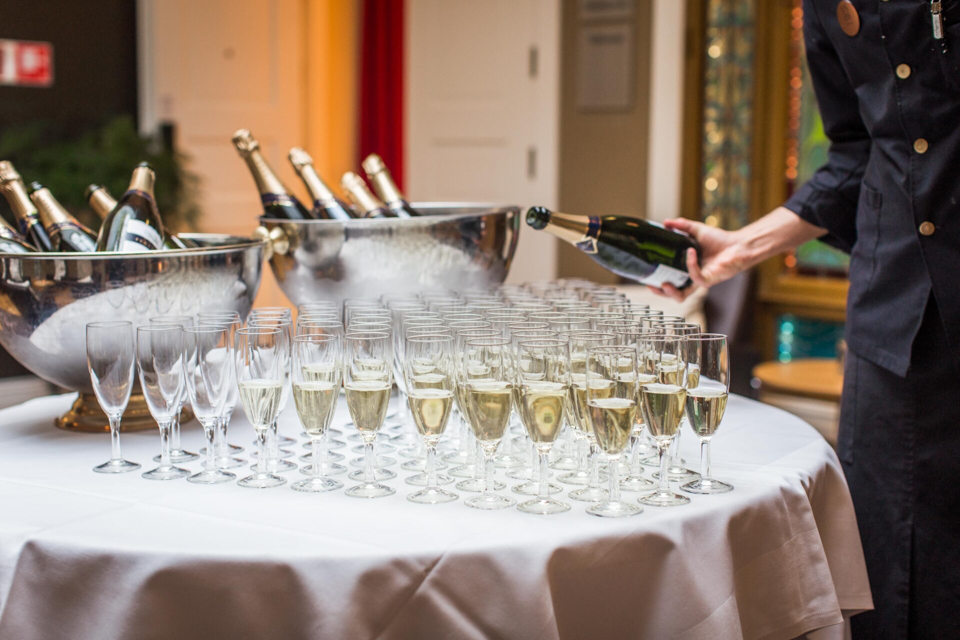 Champagne bröllop Varbergs Stadshotell
