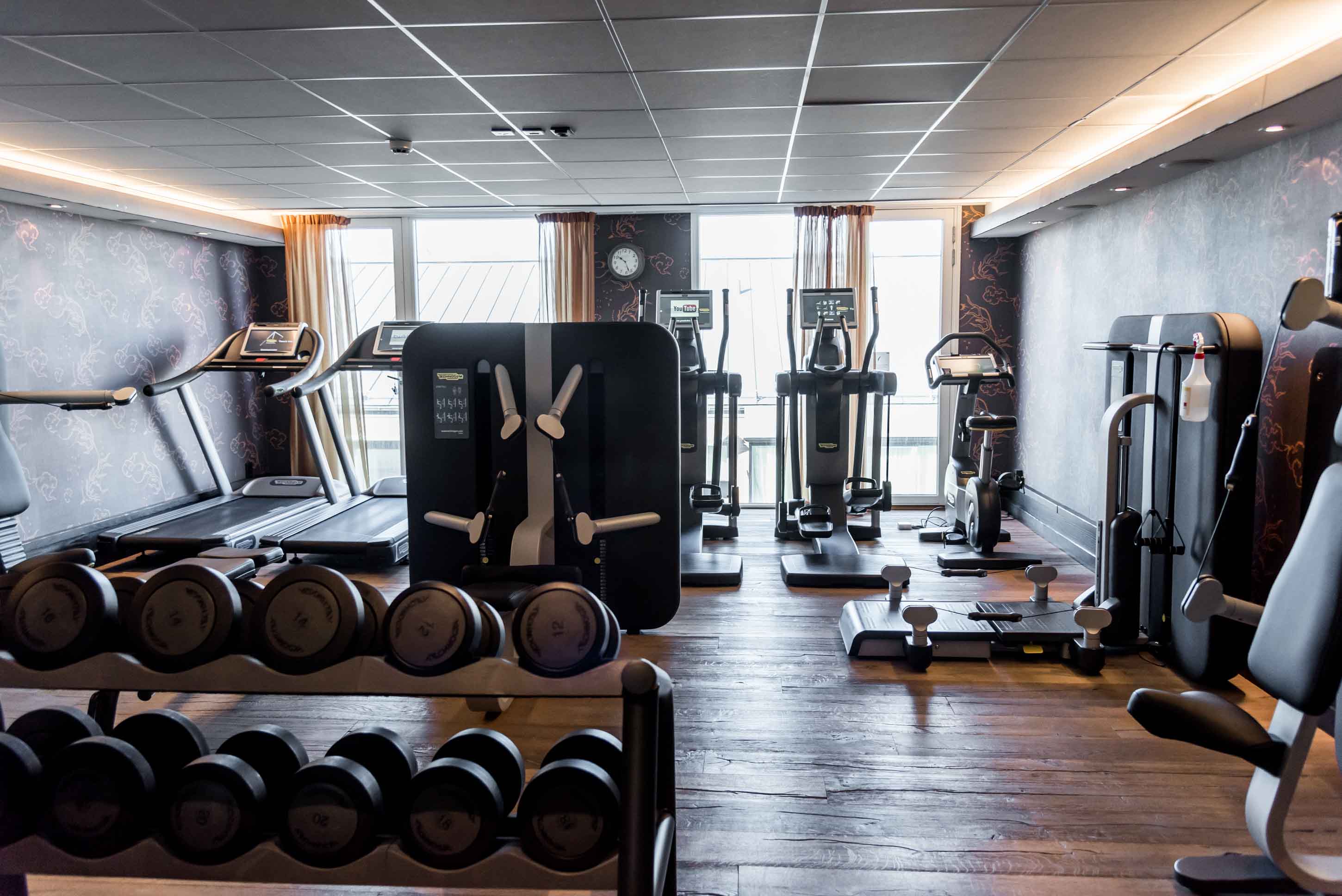 Gym på Varbergs Stadshotell & Asia Spa