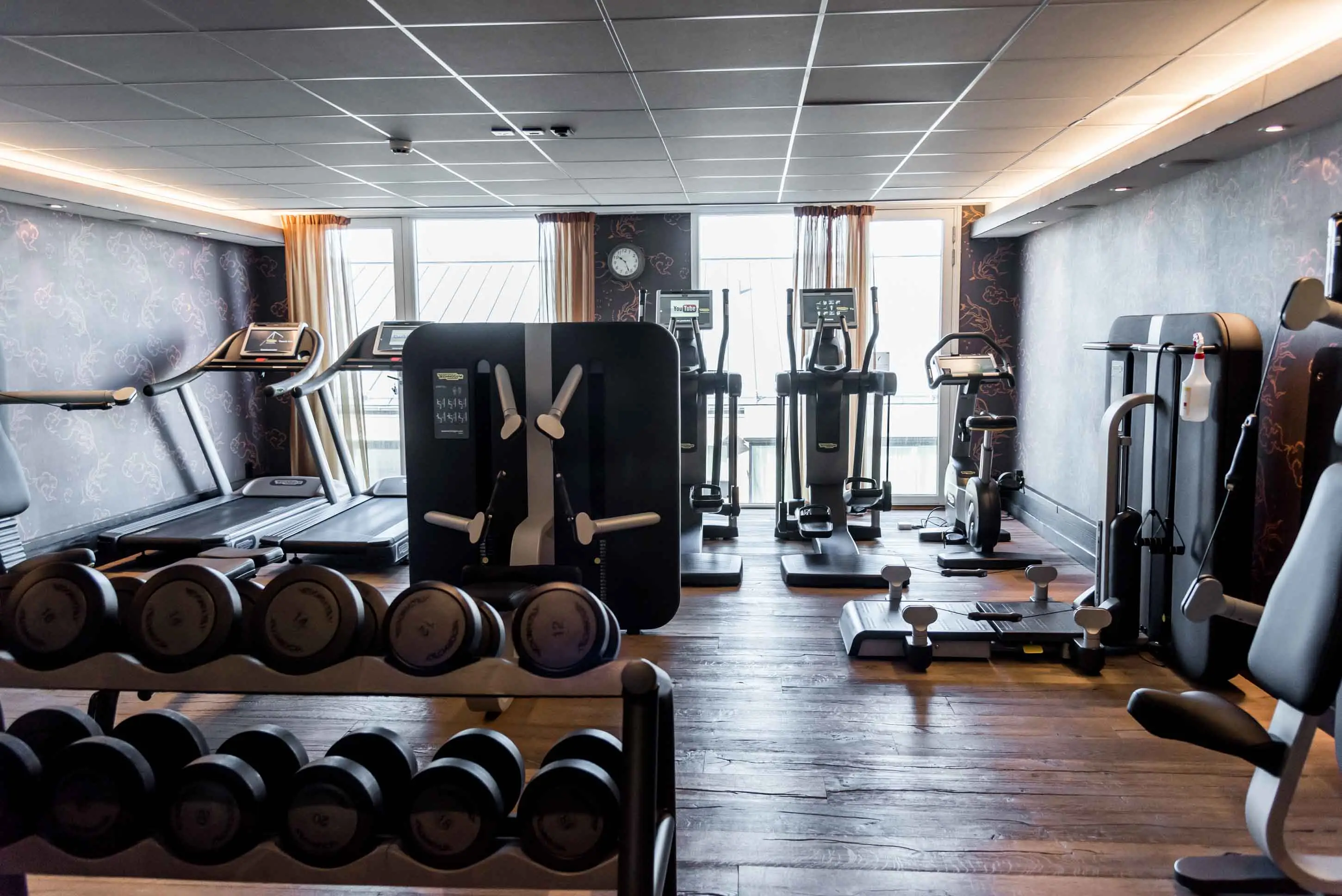 Gym på Varbergs Stadshotell & Asia Spa