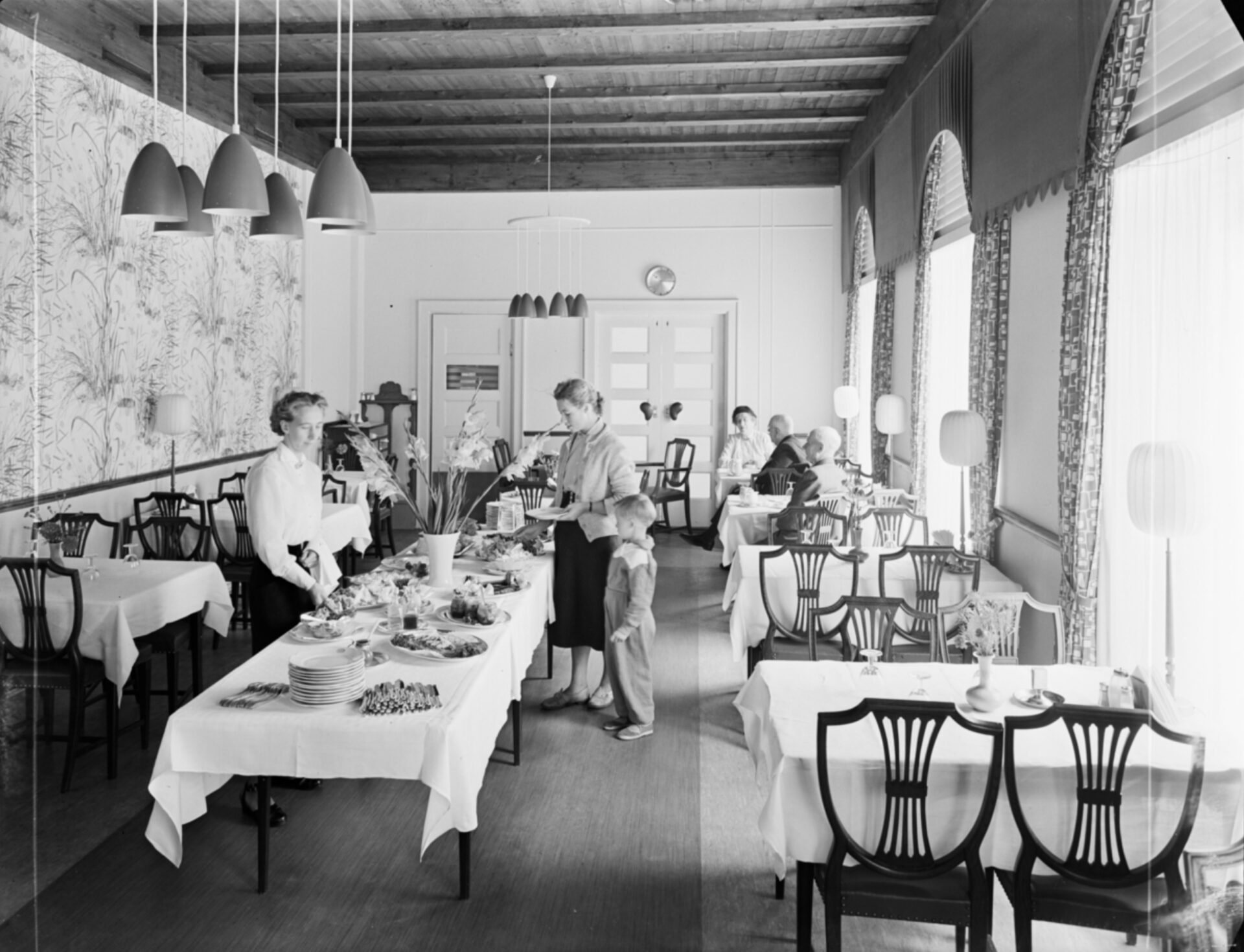 Bild från Munken 1954 på Varbergs Stadshotell