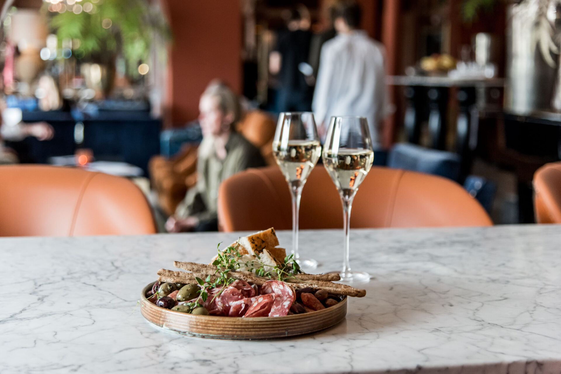 Charktallrik i lobbyn på Varbergs Stadshotell