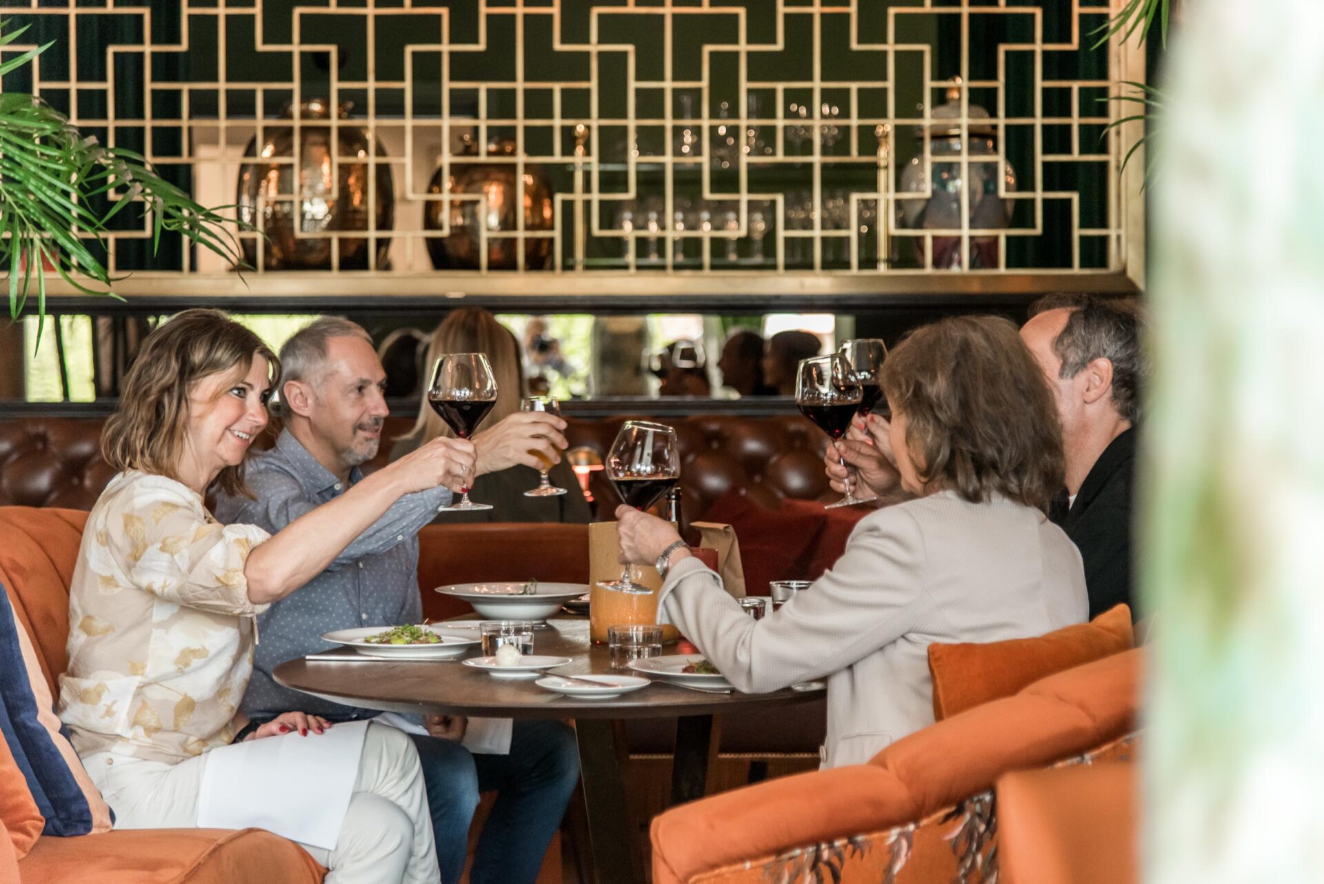 Middagssällskap i restaurangen på Varbergs Stadshotell