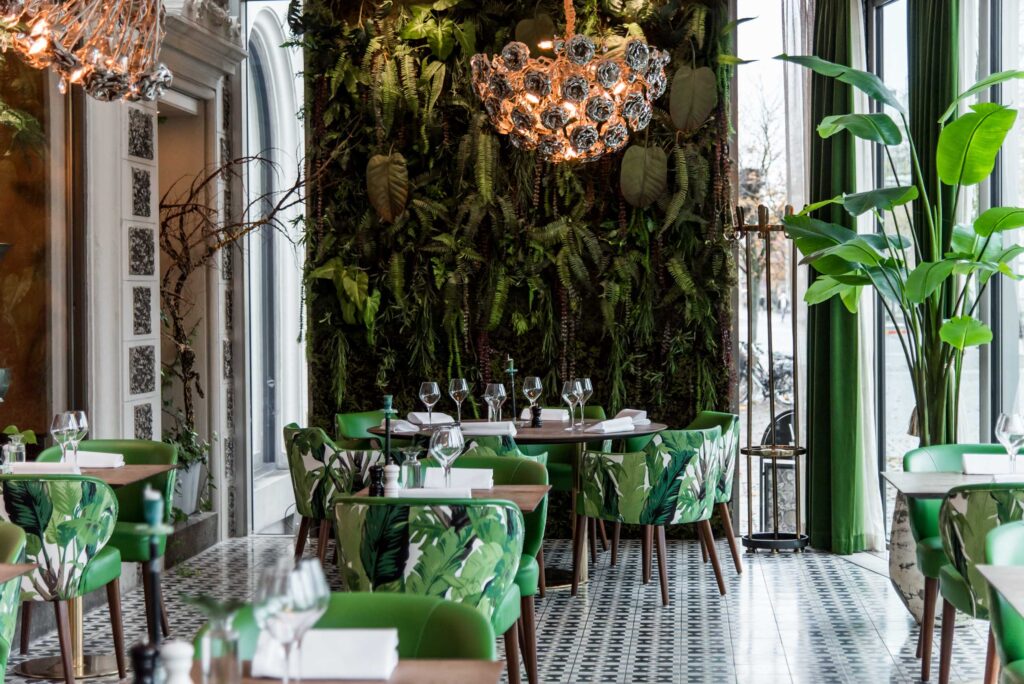 the veranda in the restaurant at varbergs stadshotell