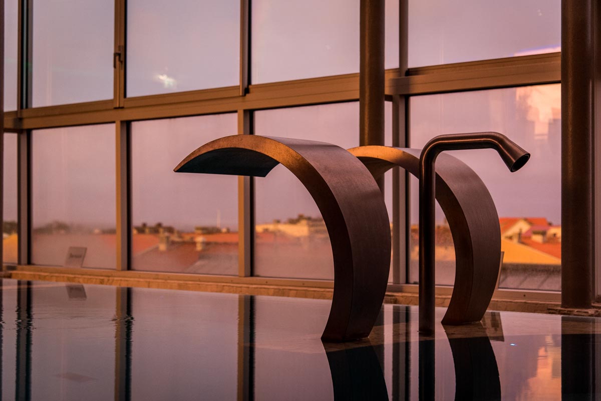 Vitalitypool skymning på Asia Spa i Varberg