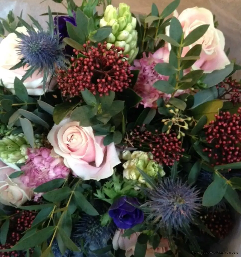 blombukett från blomsterdekoratören i Varberg