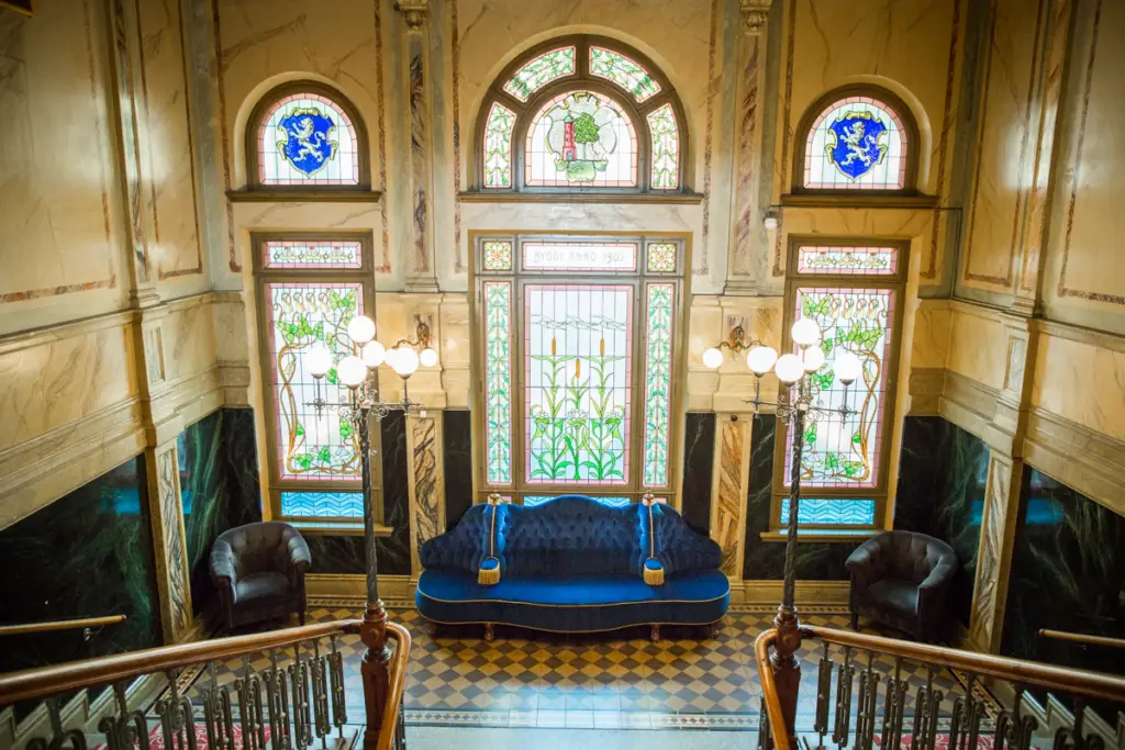 Trapphuset från 1902 på Varbergs Stadshotell