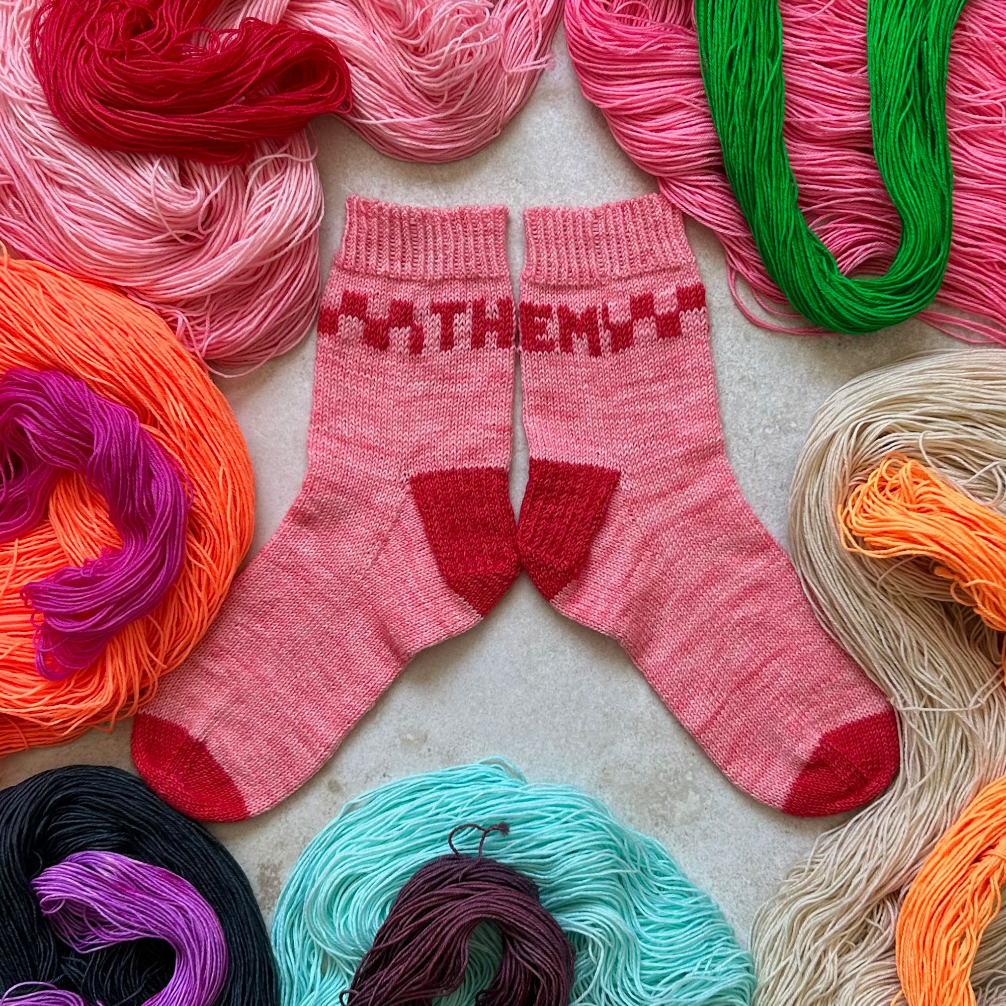 strumpor och hälstickning quitter yarn